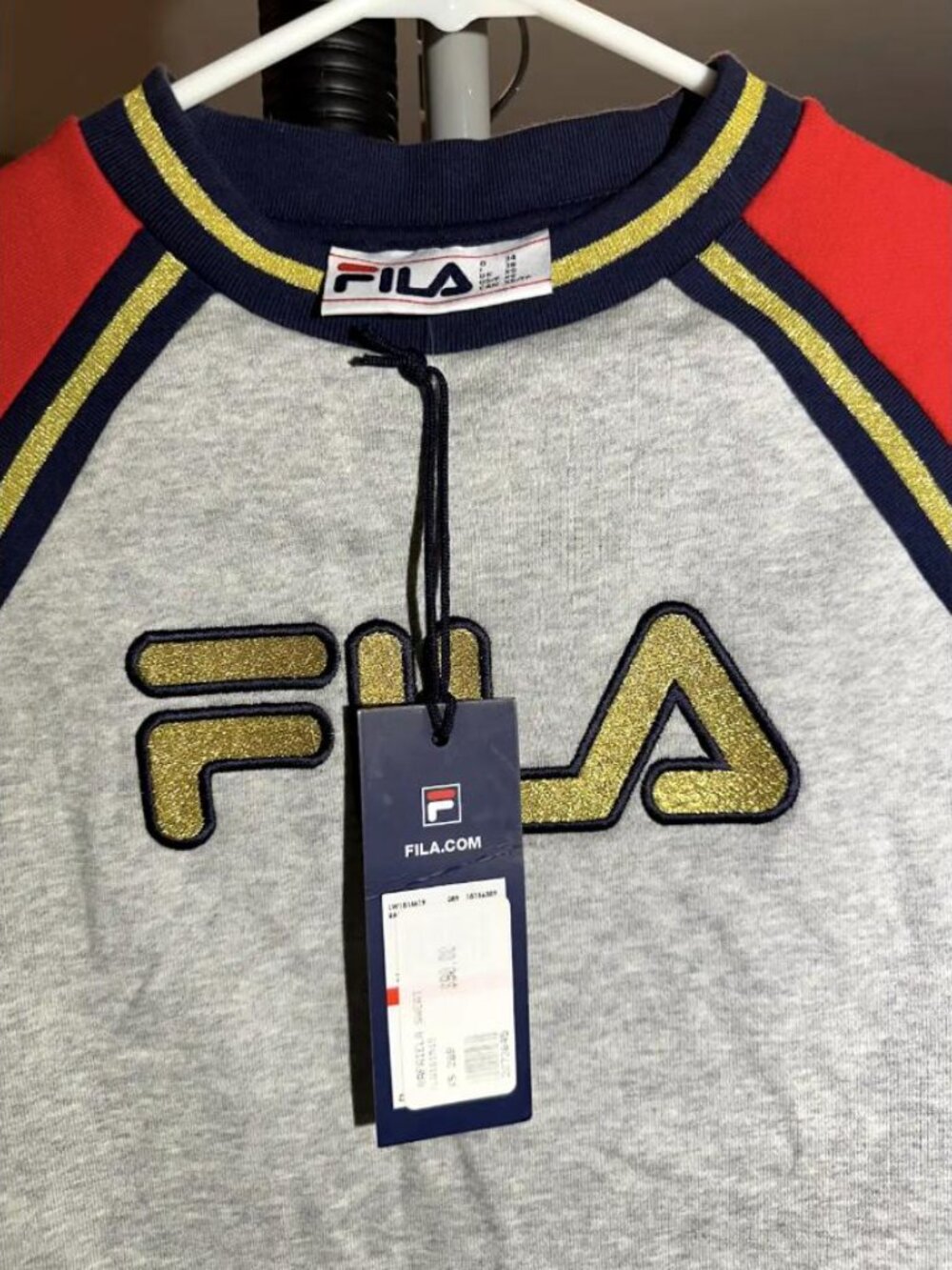 FILA Rafaela Color-Block Logo Sweatshirt NWT XS - Picture 3 of 4